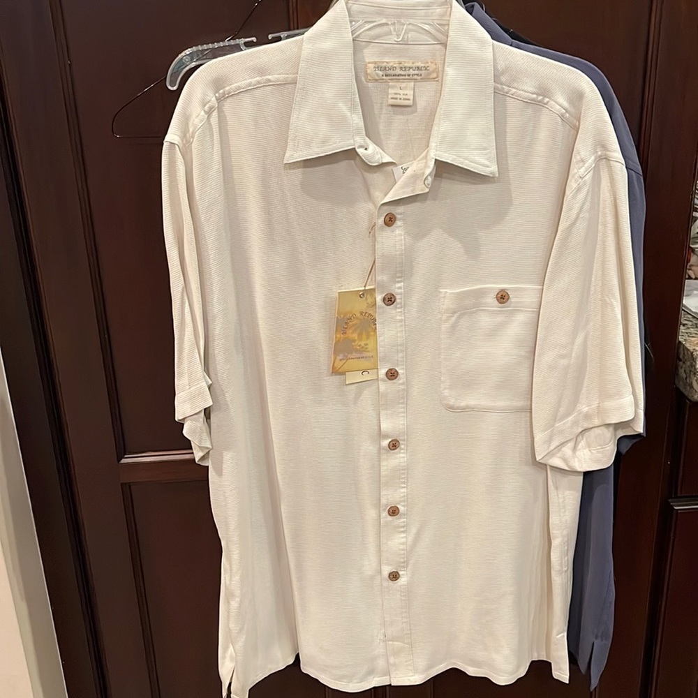 NWT Island Republic cream/ light tan silk shirt. 
Open to offers